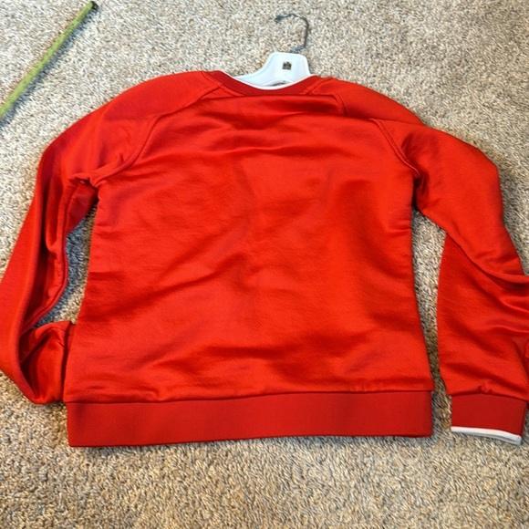 Scotch & soda la prairie d hydrus red sweatshirt with white stripe - Picture 9 of 10